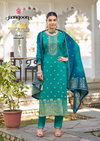 Aditi Vol 3 By Rangoon Viscose Jacquard Readymade Suits Exporters In India
